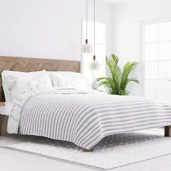 Kirklands Home Gray Vines Reversible 2-pc. Twin Quilt Set Sale
