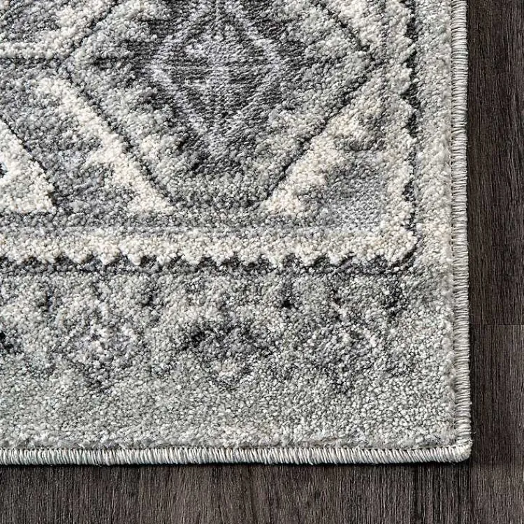 Kirklands Home Vintage Circular Patterns Area Rug, 5x7 Gray Outlet