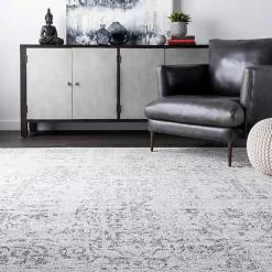 Kirklands Home Gray Vintage Distressed Area Rug, 10x14 Outlet