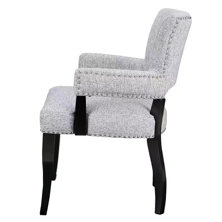 Kirklands Home Warms Nailhead Trim Dining Chair Gray Best