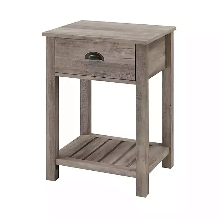 Kirklands Home Wash Country Accent Table Gray Hot