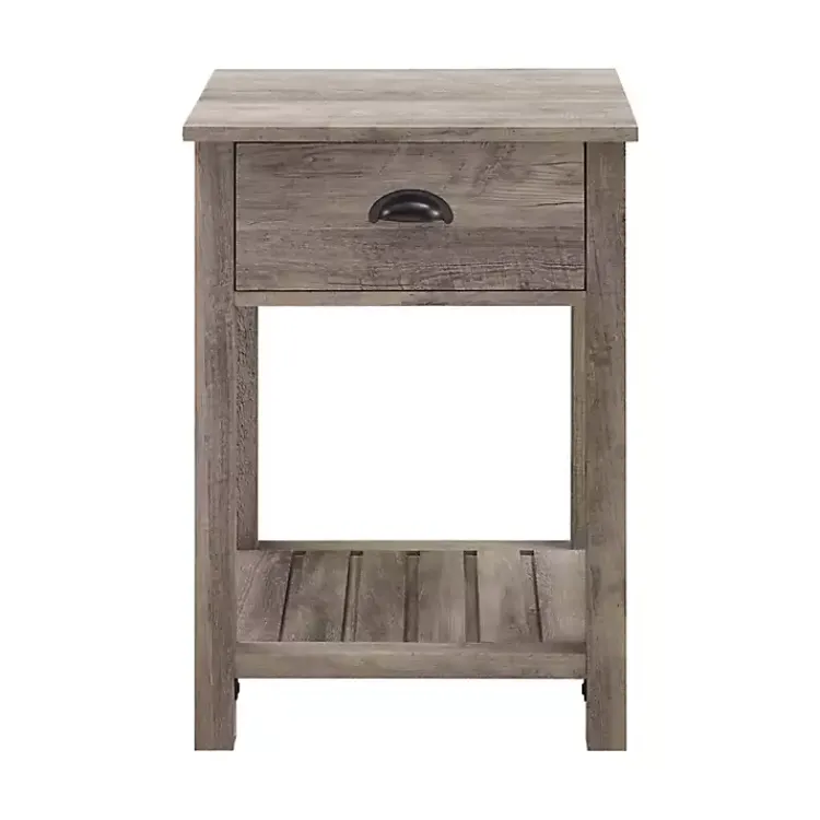 Kirklands Home Wash Country Accent Table Gray Hot