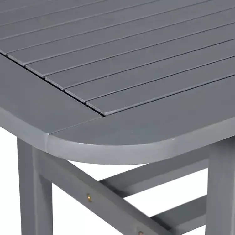 Kirklands Home Wash Extendable Outdoor Dining Table Gray Online