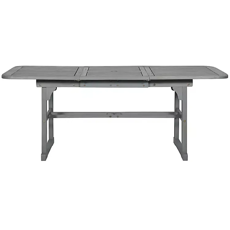 Kirklands Home Wash Extendable Outdoor Dining Table Gray Online