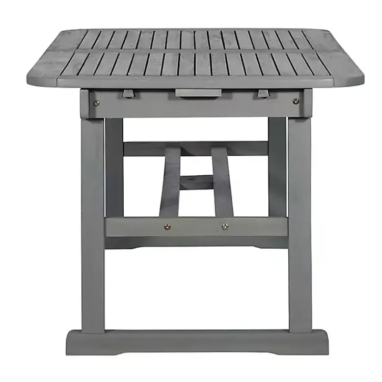 Kirklands Home Wash Extendable Outdoor Dining Table Gray Online