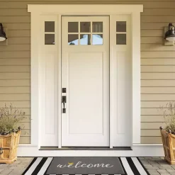 Kirklands Home Gray Welcome Bird Coir Doormat Best
