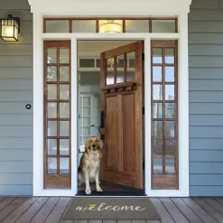 Kirklands Home Gray Welcome Bird Coir Doormat Best