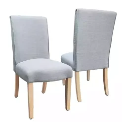 Kirklands Home Whitewashed Dining Chairs, Set of 2 Gray