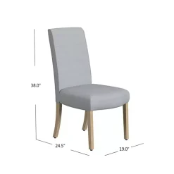 Kirklands Home Whitewashed Dining Chairs, Set of 2 Gray