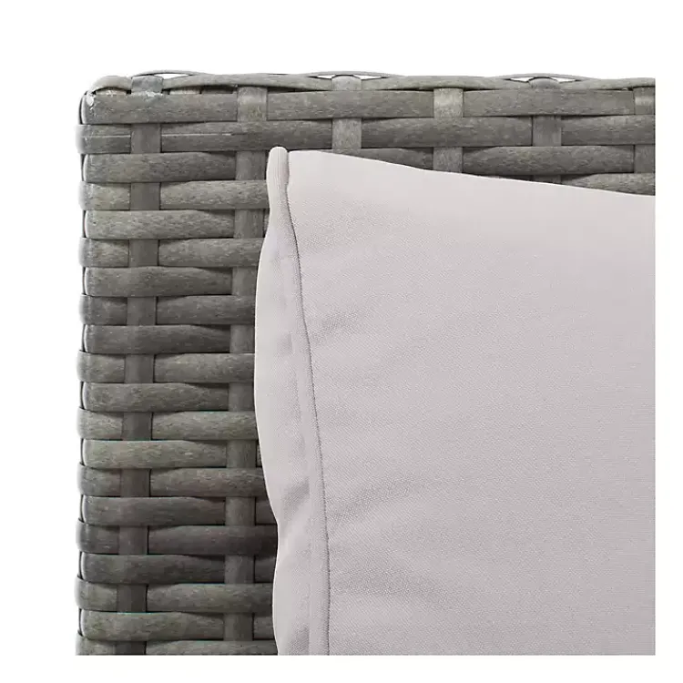 Kirklands Home Wicker 4-pc. Deluxe Outdoor Living Set Gray