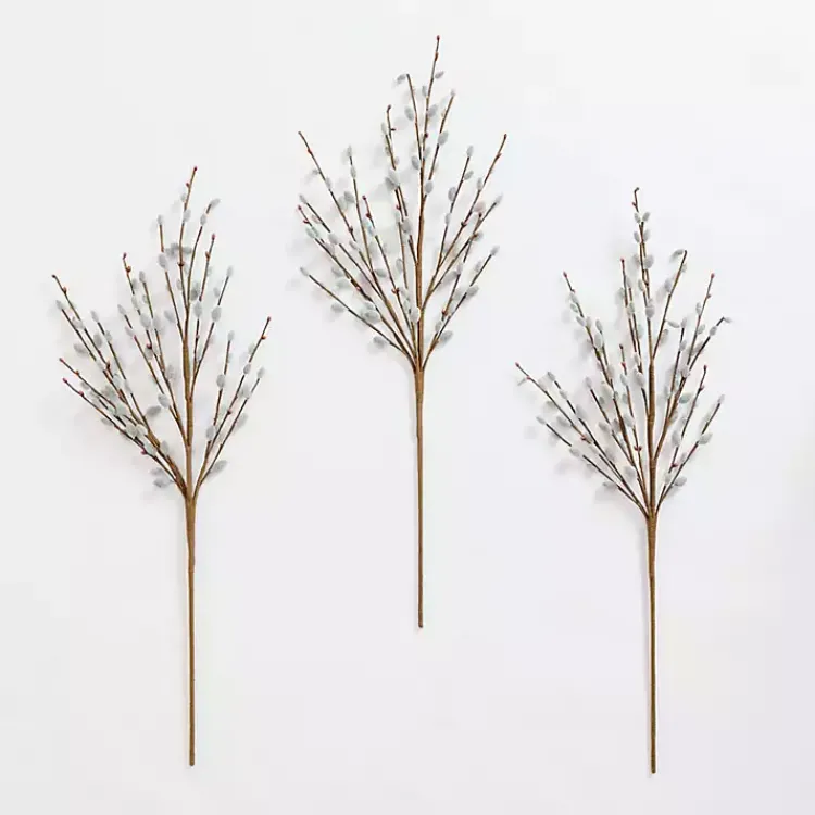 Stems & Bouquets>Kirklands Home Willow Stems, Set of 3 Gray