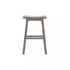 Kirklands Home Wire Brush Saddle Bar Stools, Set of 2 Gray Best
