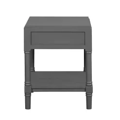 Kirklands Home Wood Layla Accent Table Gray Outlet