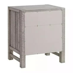 Kirklands Home Wood Open Shelf Nightstand Gray Hot