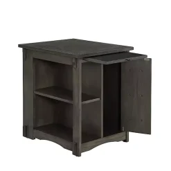 Kirklands Home Wood Parnell Storage Accent Table Gray Sale
