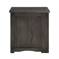 Kirklands Home Wood Parnell Storage Accent Table Gray Sale