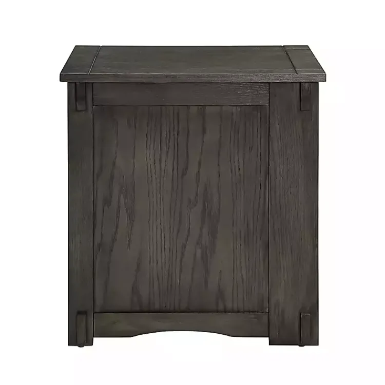 Kirklands Home Wood Parnell Storage Accent Table Gray Sale