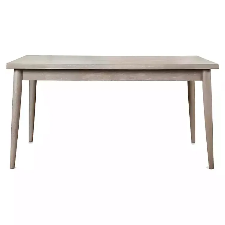Kirklands Home Wood Porter Modern Dining Table Gray Sale