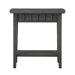 Kirklands Home Wood Slat Accent Table Gray Discount
