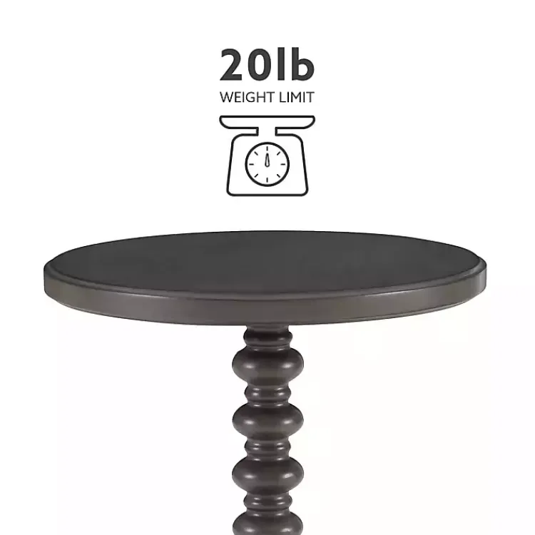 Kirklands Home Wood Spindle Side Table Gray Sale