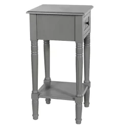 Kirklands Home Wood Square Hampton Accent Table Gray Best