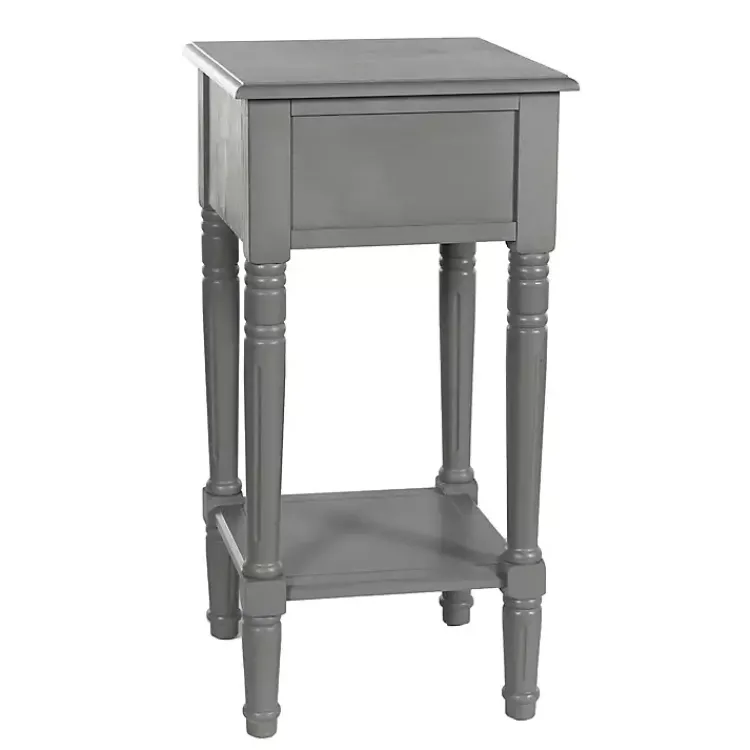 Kirklands Home Wood Square Hampton Accent Table Gray Best