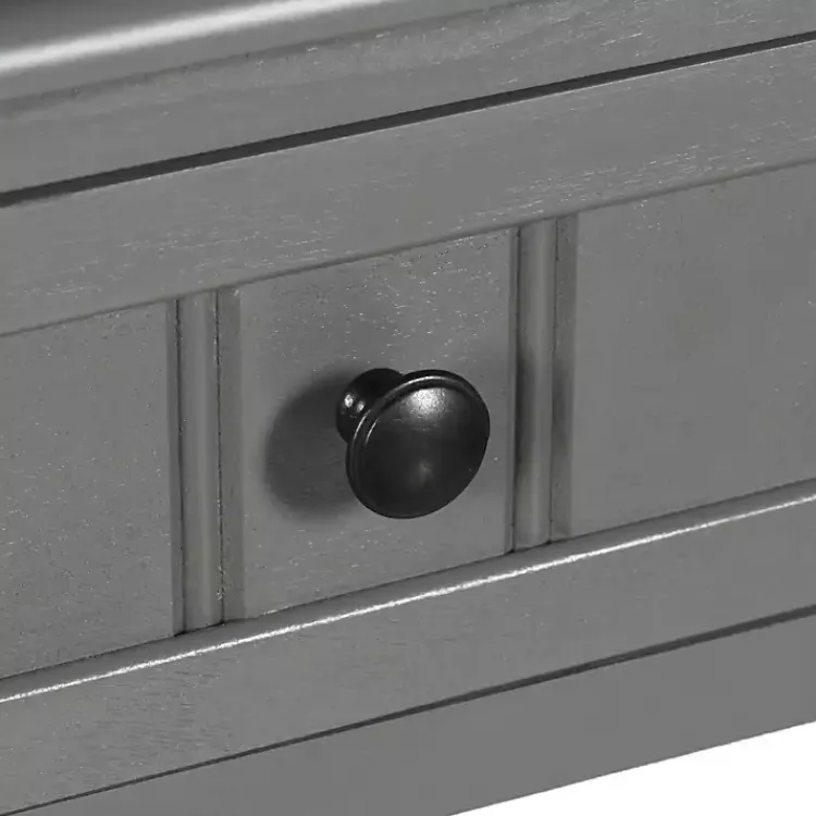 Kirklands Home Wood Square Hampton Accent Table Gray Best