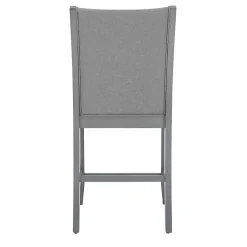 Kirklands Home Wood Upholstered Counter Stools, Set of 2 Gray Clearance