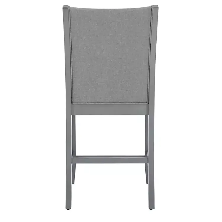 Kirklands Home Wood Upholstered Counter Stools, Set of 2 Gray Clearance