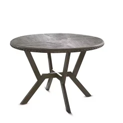 Kirklands Home Gray Wood Upholstered 5-pc. Dining Set Hot