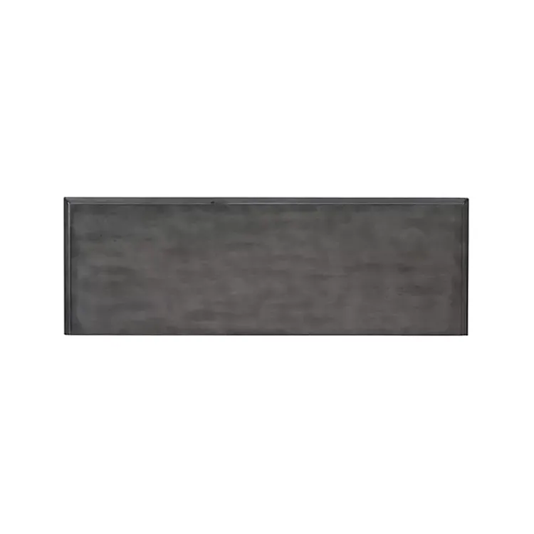 Kirklands Home Wooden Console Table with Double Drawers Gray Discount