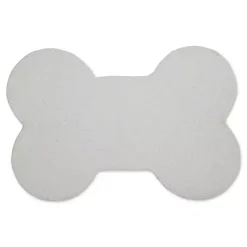 Kirklands Home Gray Woof Bone Pet Bowl Mat Hot
