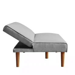 Kirklands Home Woven Channel Convertible Sofa Gray Best