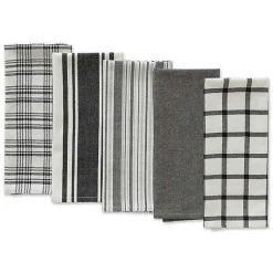 Kirklands Home Gray Woven Dish Towels, Set of 5
