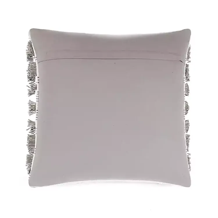 Pillows>Kirklands Home Woven Frill Pillow Gray
