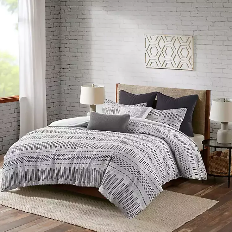 Kirklands Home Woven Jacquard California King Comforter Set Gray Online
