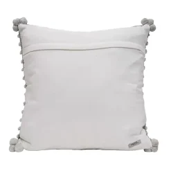 Kirklands Home Woven Knots Outdoor Pillow Gray New