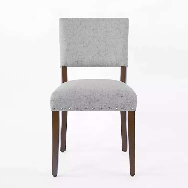 Kirklands Home Woven Upholstered Dining Chairs, Set of 2 Gray Best