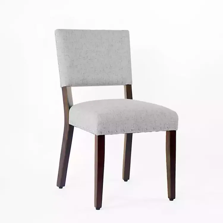 Kirklands Home Woven Upholstered Dining Chairs, Set of 2 Gray Best