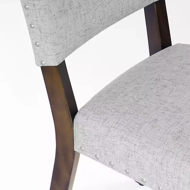 Kirklands Home Woven Upholstered Dining Chairs, Set of 2 Gray Best