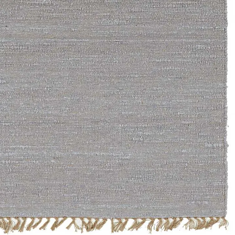 Kirklands Home Woven Wool and Jute Area Rug, 7x10 Gray New