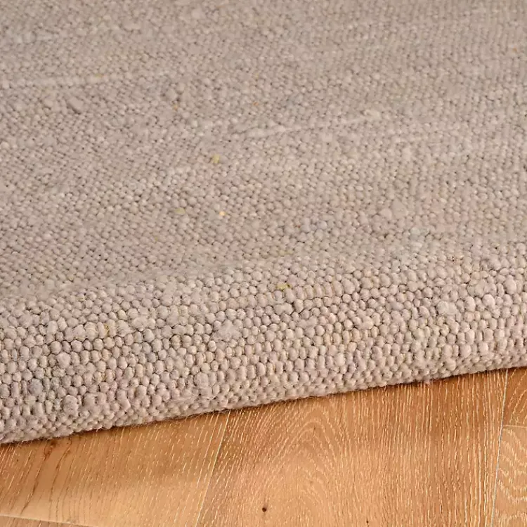 Kirklands Home Woven Wool and Jute Area Rug, 7x10 Gray New