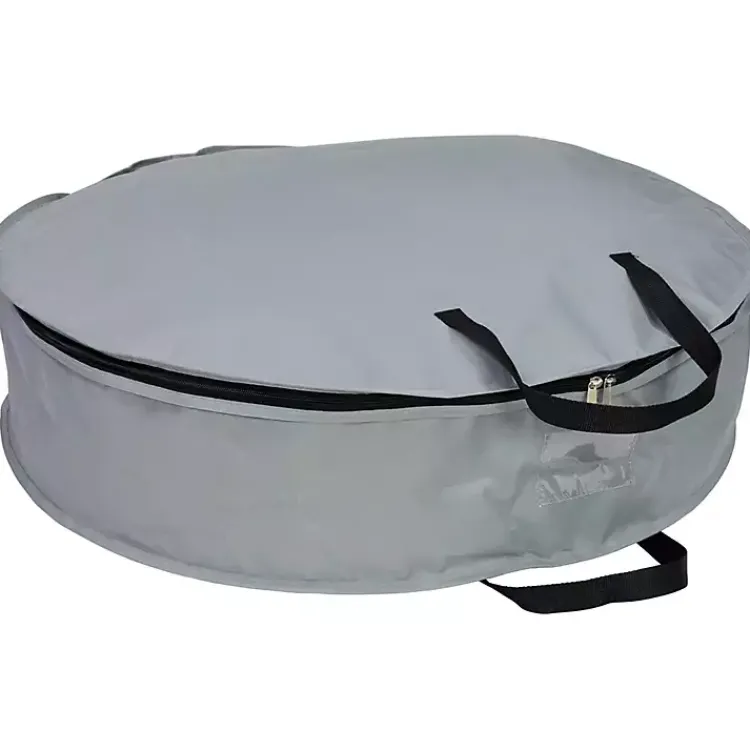Seasonal Storage>Kirklands Home Wreath Storage Bag, 36 in. Gray