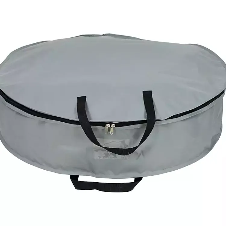 Seasonal Storage>Kirklands Home Wreath Storage Bag, 30 in. Gray