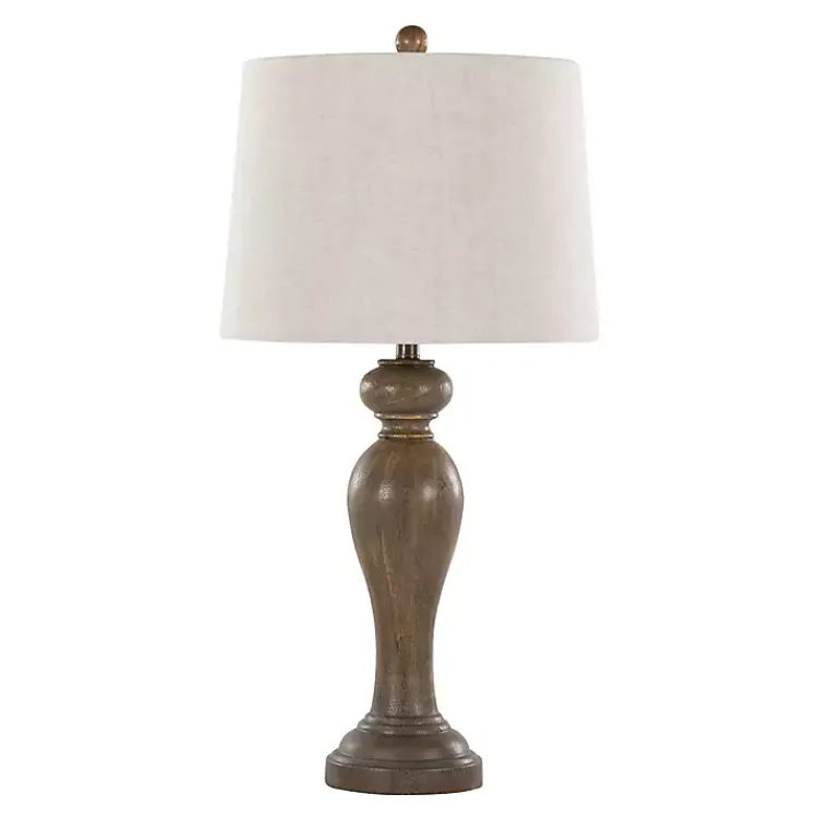 Kirklands Home Gray-Brown Spindle Table Lamps, Set of 2 Tan Discount