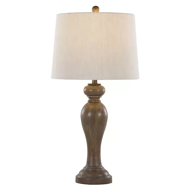 Kirklands Home Gray-Brown Spindle Table Lamps, Set of 2 Tan Discount