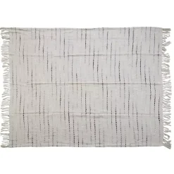 Blankets & Throws>Kirklands Home scale Stitched Throw Gray