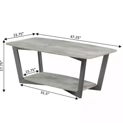 Kirklands Home stone Joanne Coffee Table Gray Best