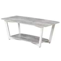Kirklands Home Graystone Joanne Coffee Table White New
