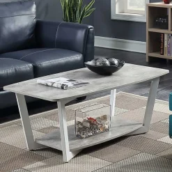 Kirklands Home Graystone Joanne Coffee Table White New